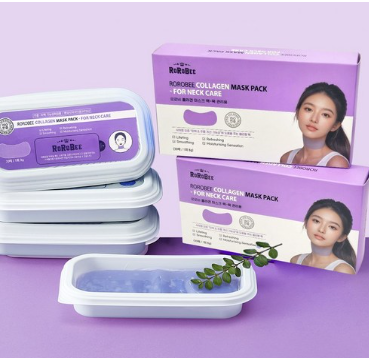 콜라겐 목 마스크팩 주름 하이드로겔 넥 젤리 패치